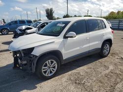 Salvage cars for sale from Copart Miami, FL: 2013 Volkswagen Tiguan S