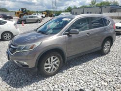 Salvage cars for sale at Barberton, OH auction: 2016 Honda CR-V EXL