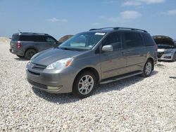 Salvage cars for sale at Temple, TX auction: 2004 Toyota Sienna XLE