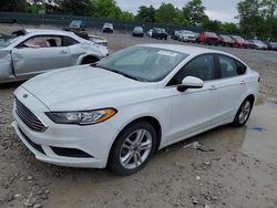 Salvage cars for sale at Madisonville, TN auction: 2018 Ford Fusion SE
