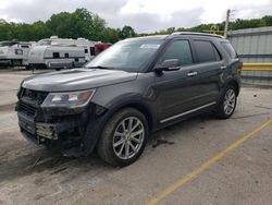 Salvage cars for sale at Rogersville, MO auction: 2017 Ford Explorer Limited