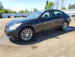 Vehiculos salvage en venta de Copart Bowmanville, ON: 2009 Infiniti G37