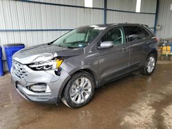 Salvage cars for sale at Brighton, CO auction: 2022 Ford Edge Titanium