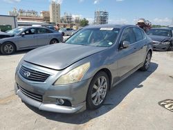 Salvage cars for sale at New Orleans, LA auction: 2010 Infiniti G37