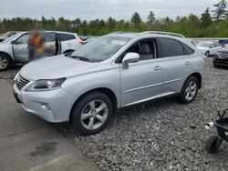 Salvage cars for sale from Copart Windham, ME: 2015 Lexus RX 350 Base