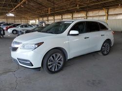 Salvage cars for sale from Copart Phoenix, AZ: 2016 Acura MDX Technology
