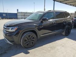 Salvage cars for sale from Copart Anthony, TX: 2021 Volkswagen Atlas SEL