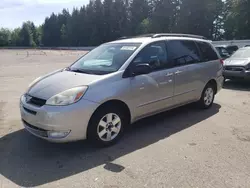 Salvage cars for sale at Arlington, WA auction: 2005 Toyota Sienna CE