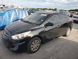 Salvage cars for sale at Grand Prairie, TX auction: 2015 Hyundai Accent GLS