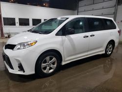 Salvage cars for sale from Copart Blaine, MN: 2018 Toyota Sienna L