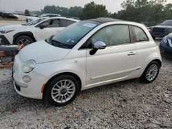 Fiat 500 Lounge salvage cars for sale: 2012 Fiat 500 Lounge