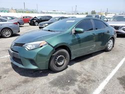 Salvage cars for sale from Copart Van Nuys, CA: 2014 Toyota Corolla ECO