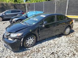 Salvage cars for sale at Waldorf, MD auction: 2013 Honda Civic LX