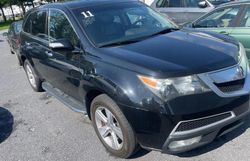 Salvage cars for sale at York Haven, PA auction: 2011 Acura MDX Technology