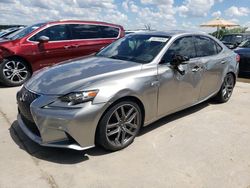 Salvage cars for sale at Grand Prairie, TX auction: 2015 Lexus IS 250