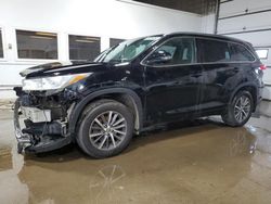 Salvage cars for sale at Blaine, MN auction: 2018 Toyota Highlander SE