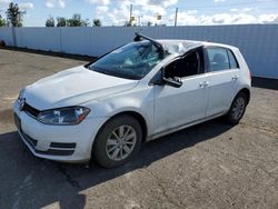 Volkswagen Golf s Vehiculos salvage en venta: 2017 Volkswagen Golf S