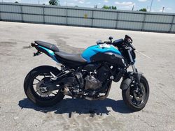 Salvage cars for sale from Copart Dunn, NC: 2019 Yamaha MT07