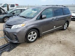 Toyota Sienna le salvage cars for sale: 2020 Toyota Sienna LE