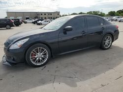 Salvage cars for sale at Wilmer, TX auction: 2012 Infiniti G37 Base