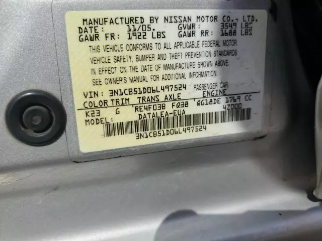 2006 Nissan Sentra 1.8