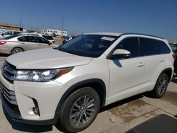 2018 Toyota Highlander SE en venta en Grand Prairie, TX