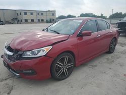 Salvage cars for sale at Wilmer, TX auction: 2017 Honda Accord Sport Special Edition