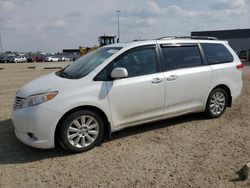 Salvage cars for sale from Copart Nisku, AB: 2011 Toyota Sienna XLE