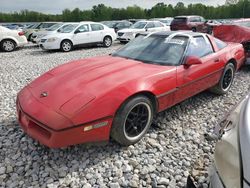 Salvage cars for sale at Barberton, OH auction: 1987 Chevrolet Corvette