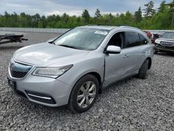 Acura mdx salvage cars for sale: 2014 Acura MDX Advance