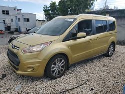 Salvage cars for sale from Copart Opa Locka, FL: 2015 Ford Transit Connect Titanium