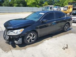 Salvage cars for sale at Savannah, GA auction: 2017 Honda Accord LX