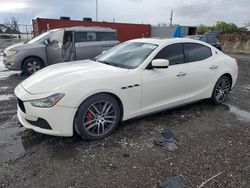 Salvage cars for sale from Copart Homestead, FL: 2016 Maserati Ghibli S