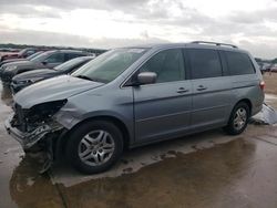 Salvage cars for sale from Copart Grand Prairie, TX: 2006 Honda Odyssey EXL