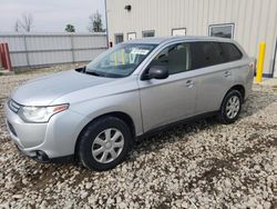 Salvage cars for sale at Appleton, WI auction: 2014 Mitsubishi Outlander ES