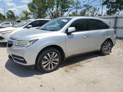 Salvage cars for sale at Riverview, FL auction: 2015 Acura MDX Technology