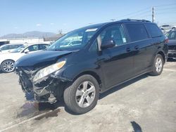 Salvage cars for sale at Sun Valley, CA auction: 2017 Toyota Sienna LE