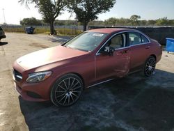 Salvage cars for sale at Orlando, FL auction: 2015 Mercedes-Benz C 300 4matic