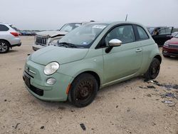 Salvage cars for sale from Copart San Antonio, TX: 2013 Fiat 500 POP