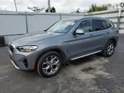 Salvage cars for sale at Miami, FL auction: 2024 BMW X3 SDRIVE30I