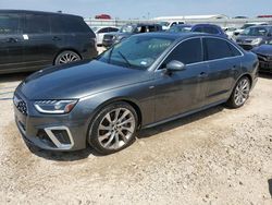 Salvage cars for sale from Copart Houston, TX: 2020 Audi A4 Premium Plus