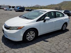 Salvage cars for sale at Colton, CA auction: 2012 Honda Civic LX