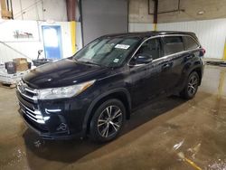 Toyota Highlander salvage cars for sale: 2019 Toyota Highlander LE