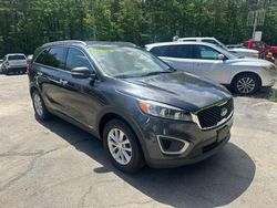 Salvage cars for sale at North Billerica, MA auction: 2017 KIA Sorento LX