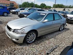 Salvage cars for sale from Copart Columbus, OH: 2002 Lexus IS 300