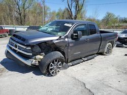 Salvage cars for sale from Copart Albany, NY: 2017 Toyota Tundra Double Cab SR/SR5