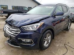 Salvage cars for sale at Pekin, IL auction: 2017 Hyundai Santa FE Sport