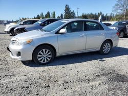 Salvage cars for sale from Copart Graham, WA: 2013 Toyota Corolla Base