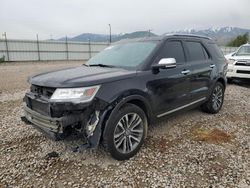 Ford Explorer salvage cars for sale: 2017 Ford Explorer Platinum