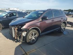 Salvage cars for sale at Grand Prairie, TX auction: 2016 Toyota Rav4 XLE